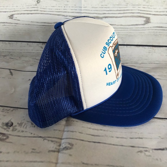 👗Cub Scout Camp Vintage 90s Snap Back Trucker Hat - Picture 5 of 7